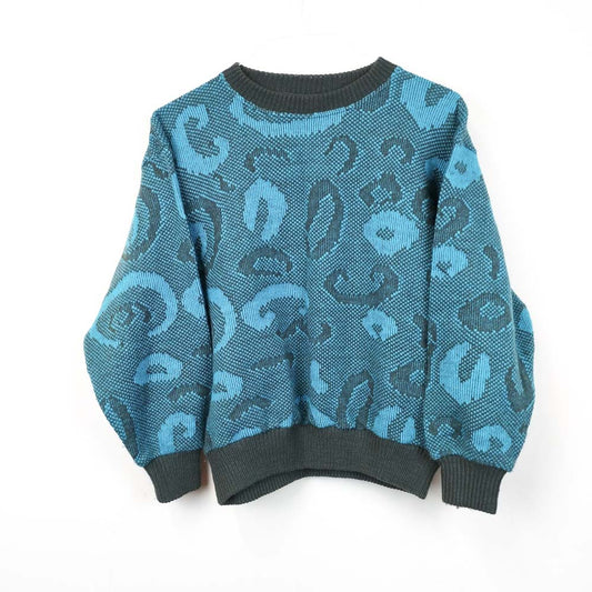 VIN-KNIT-29178 Vintage μπλούζα πλεκτή M-L