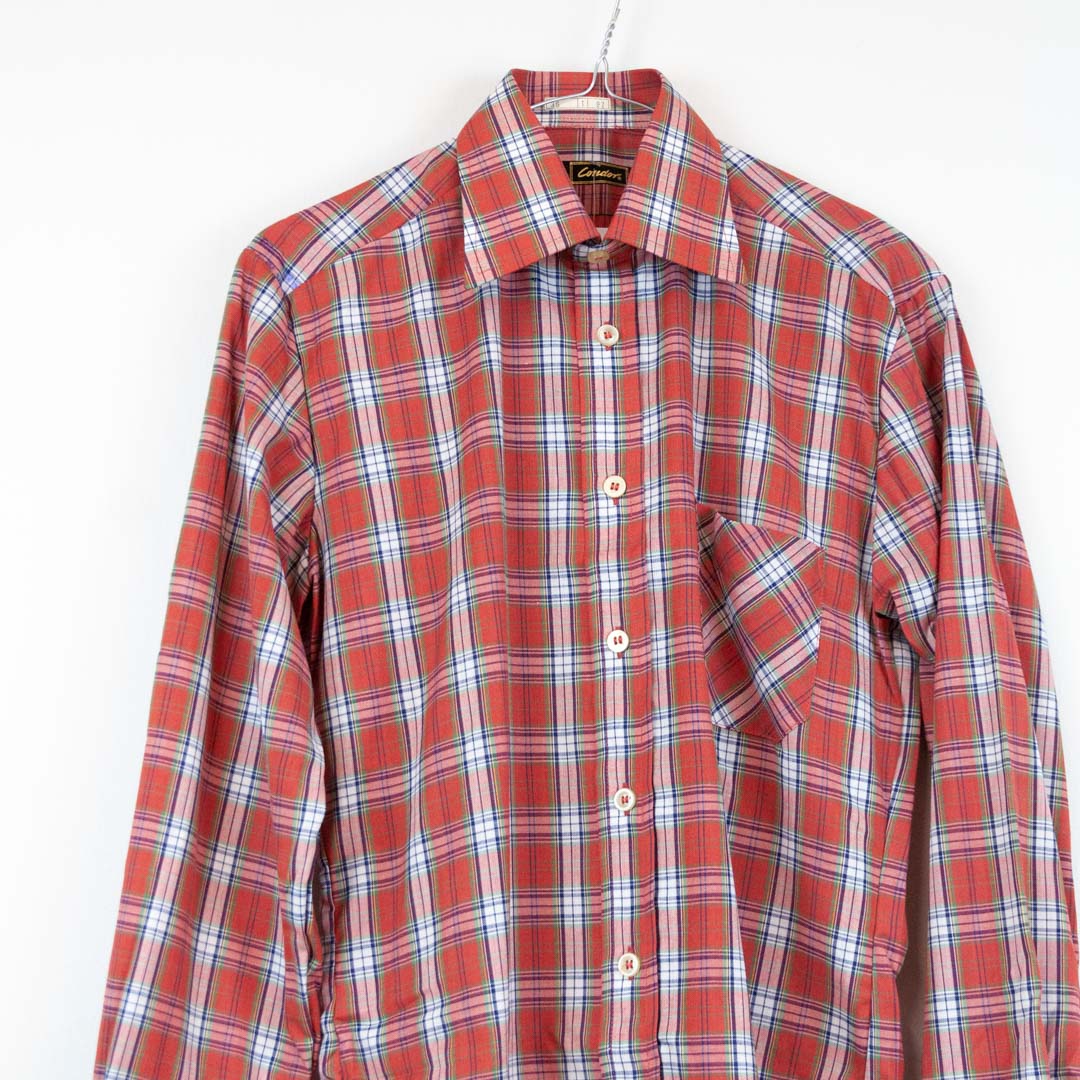 VIN-SHI-21700 Vintage πουκάμισο καρό unisex S