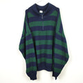 VIN-KNIT-28940 Vintage πλεκτή μπλούζα ριγέ 3XL