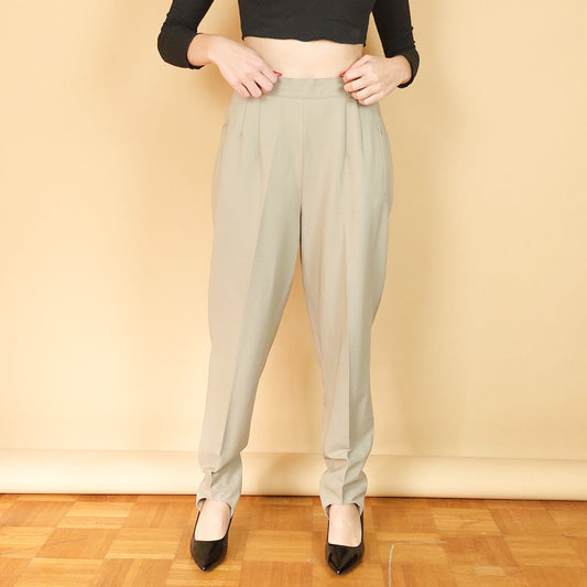 VIN-TR-25399 Vintage παντελόνι μπεζ L-XL