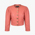 VIN-OUTW-35509 Vintage δερμάτινο jacket 80's style S