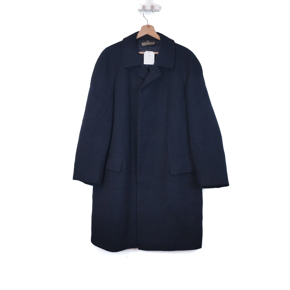 VIN-OUTW-33401 Vintage παλτό μάλλινο σκούρο μπλε L
