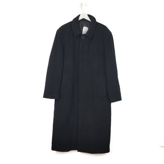 VIN-OUTW-33422 Vintage παλτό μακρύ μάλλινο με κασμίρ L