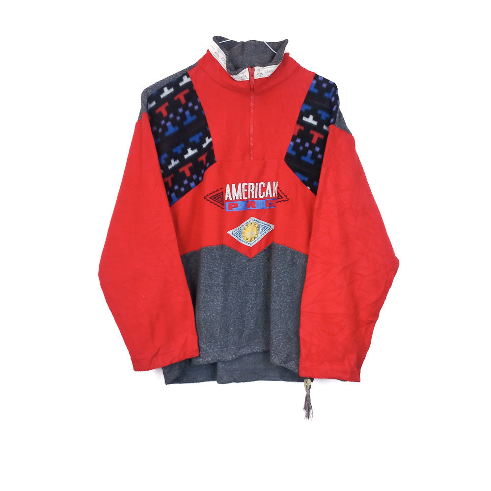 VIN-SW-33823 Vintage crazy φλις μπλούζα unisex S