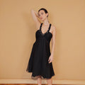 VIN-DR-29508 Vintage party φόρεμα μαύρο L