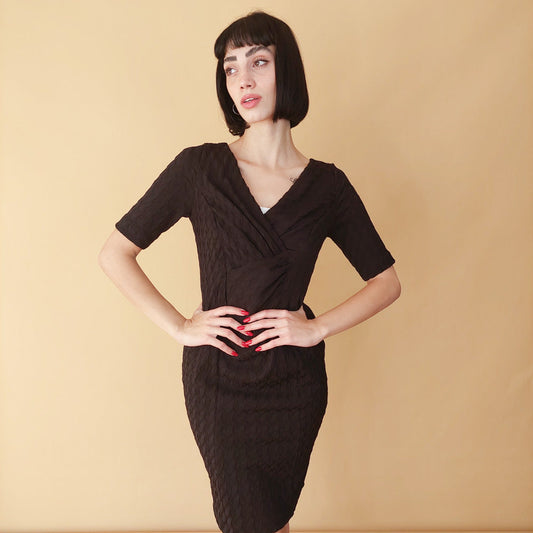 VIN-DR-25286 Vintage φόρεμα μαύρο S