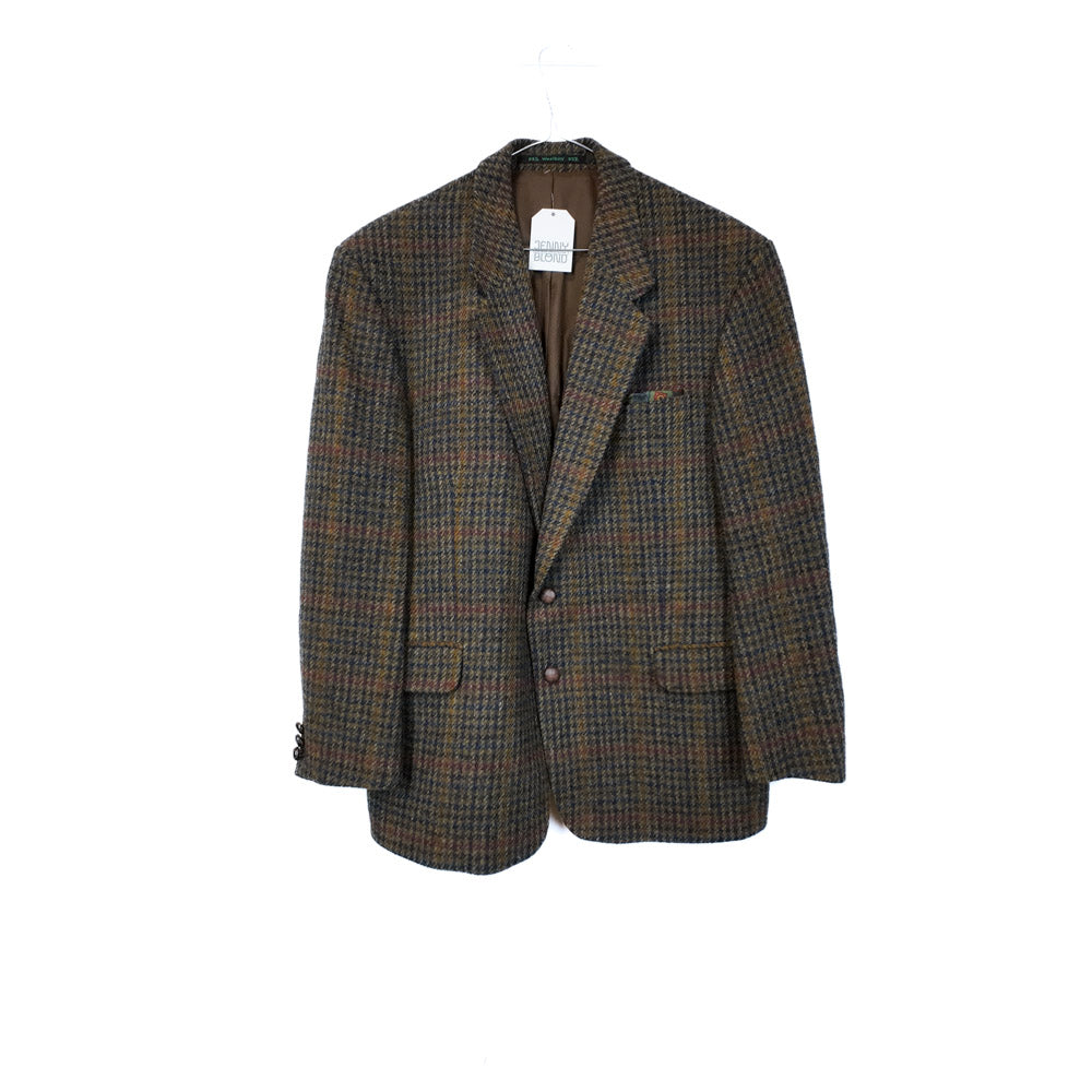 VIN-OUTW-35579 Vintage σακάκι μάλλινο Harris Tweed