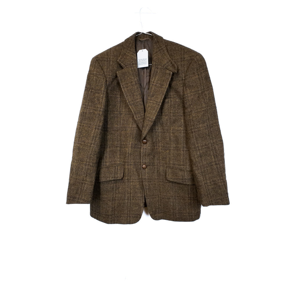 VIN-OUTW-35592 Vintage σακάκι μάλλινο Harris Tweed