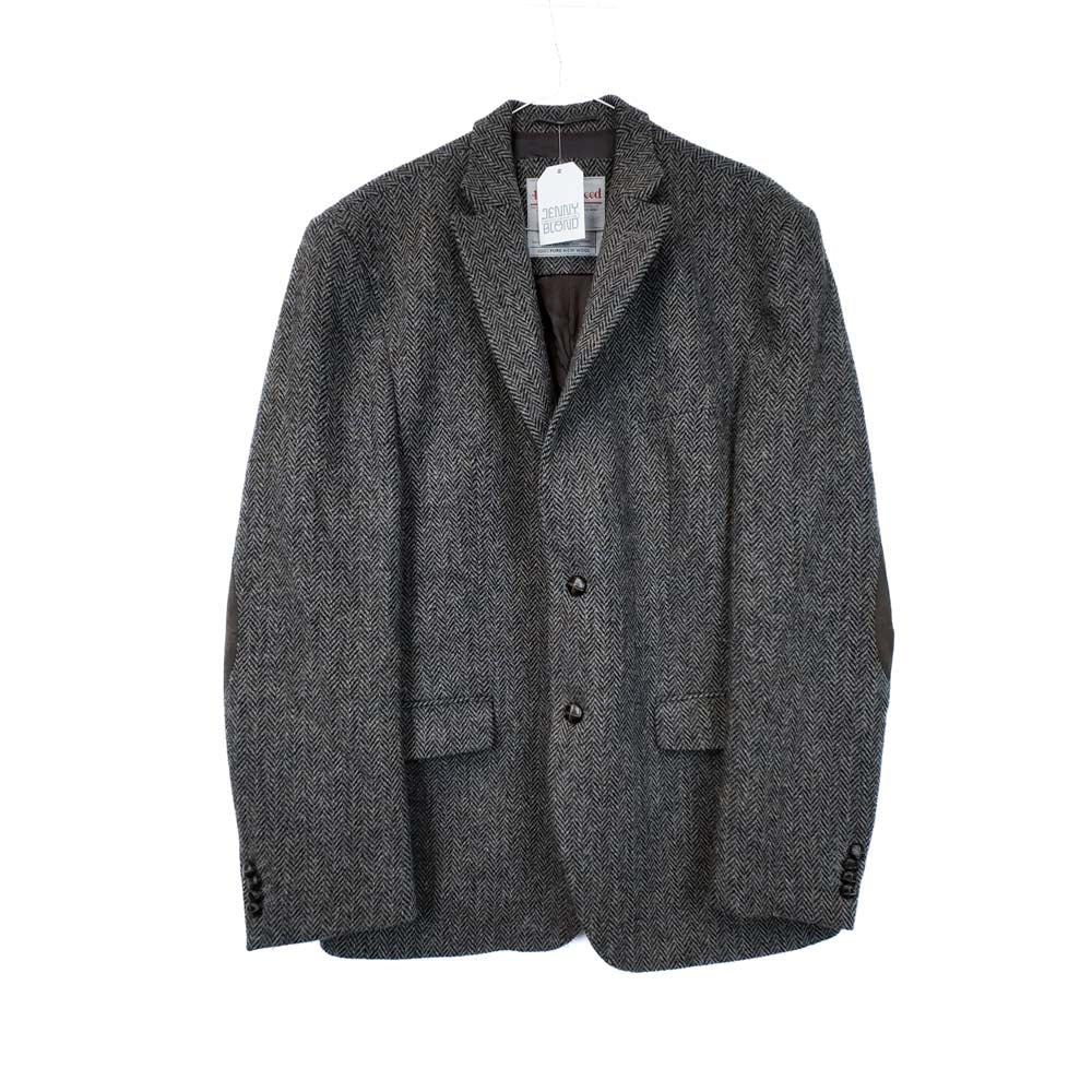 VIN-OUTW-35595 Vintage σακάκι μάλλινο Harris Tweed