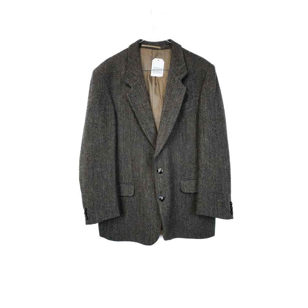 VIN-OUTW-35602 Vintage σακάκι μάλλινο Harris Tweed