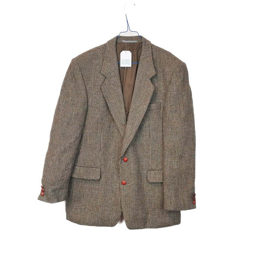 VIN-OUTW-33308 Vintage σακάκι μάλλινο Harris Tweed size 52