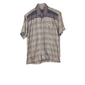 VIN-SHI-35024 Vintage πουκάμισο crazy pattern S-M
