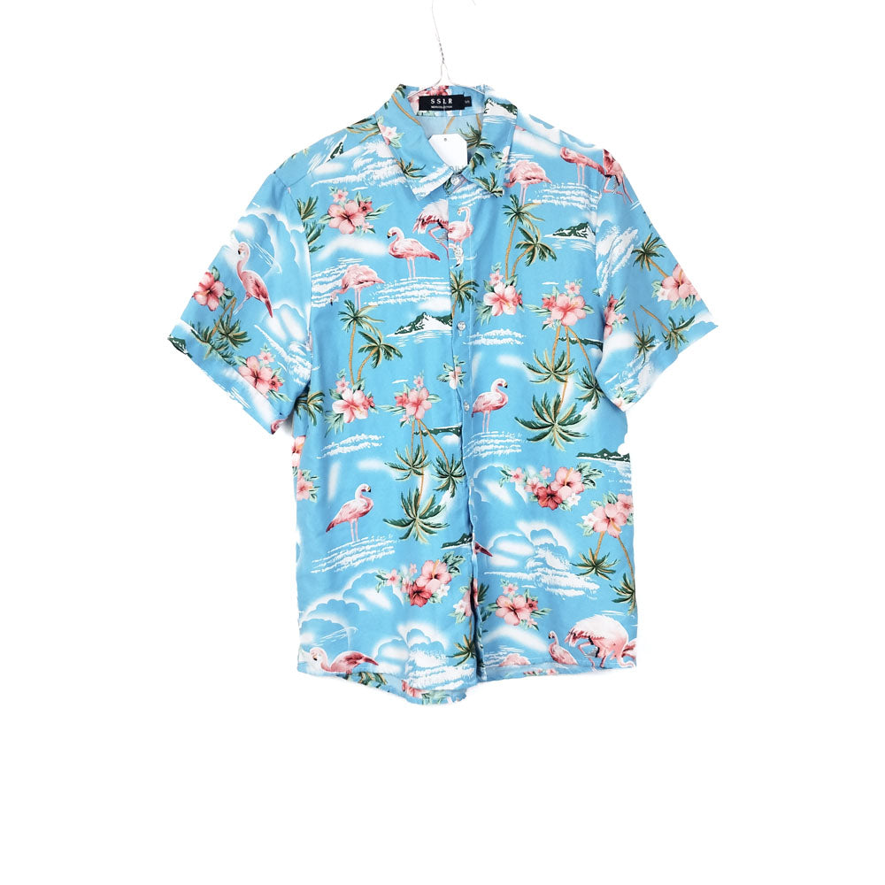 VIN-SHI-34990 Vintage πουκάμισο hawaiian style S