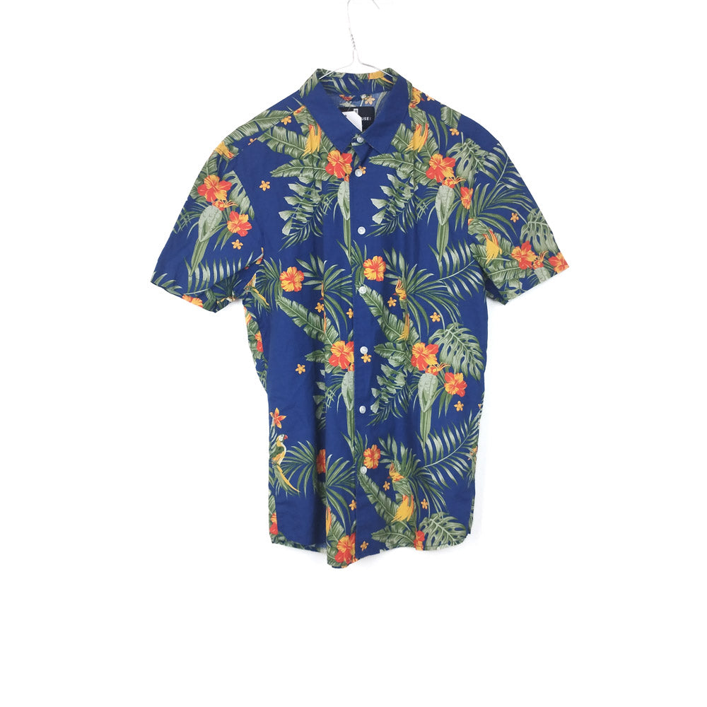 VIN-SHI-34940 Vintage πουκάμισο βαμβακερό hawaiian style M