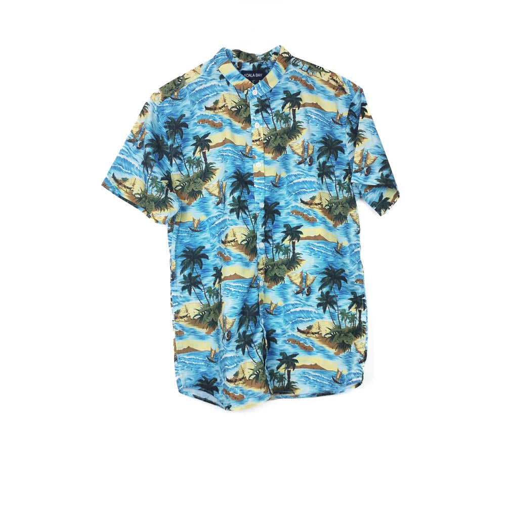 VIN-SHI-34957 Vintage πουκάμισο hawaiian style M