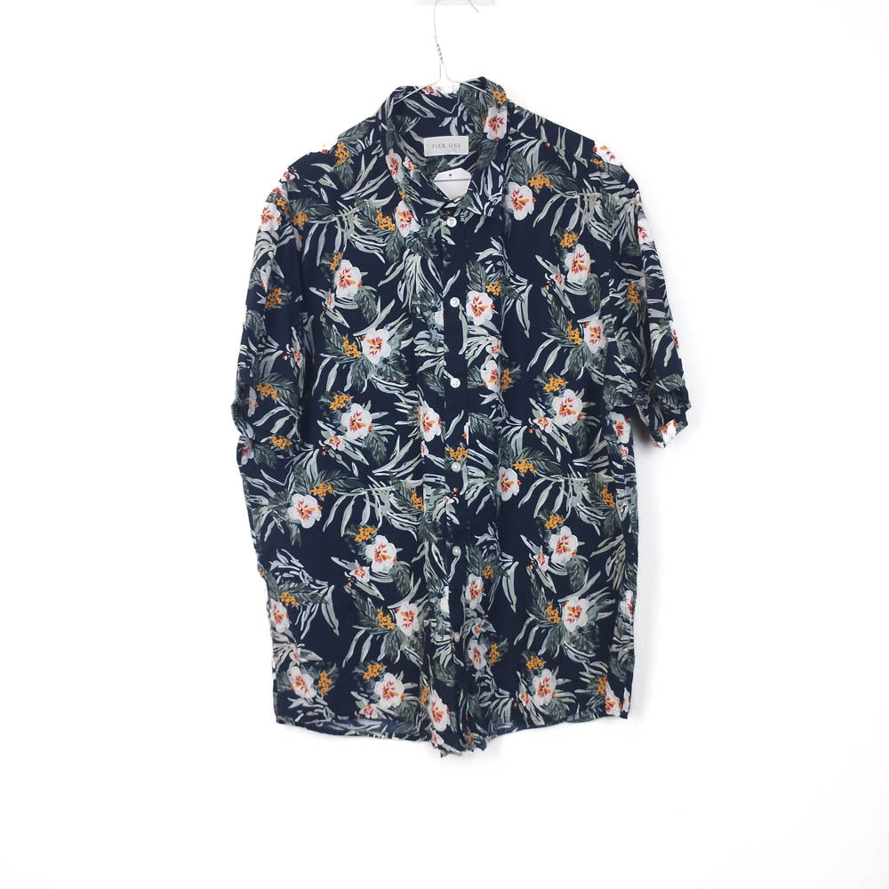 VIN-SHI-34951 Vintage πουκάμισο βαμβακερό hawaiian style XL