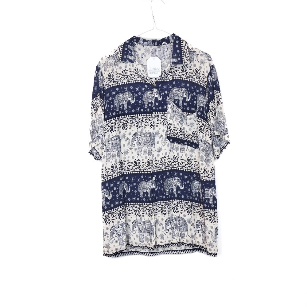 VIN-SHI-34956 Vintage πουκάμισο hawaiian style M