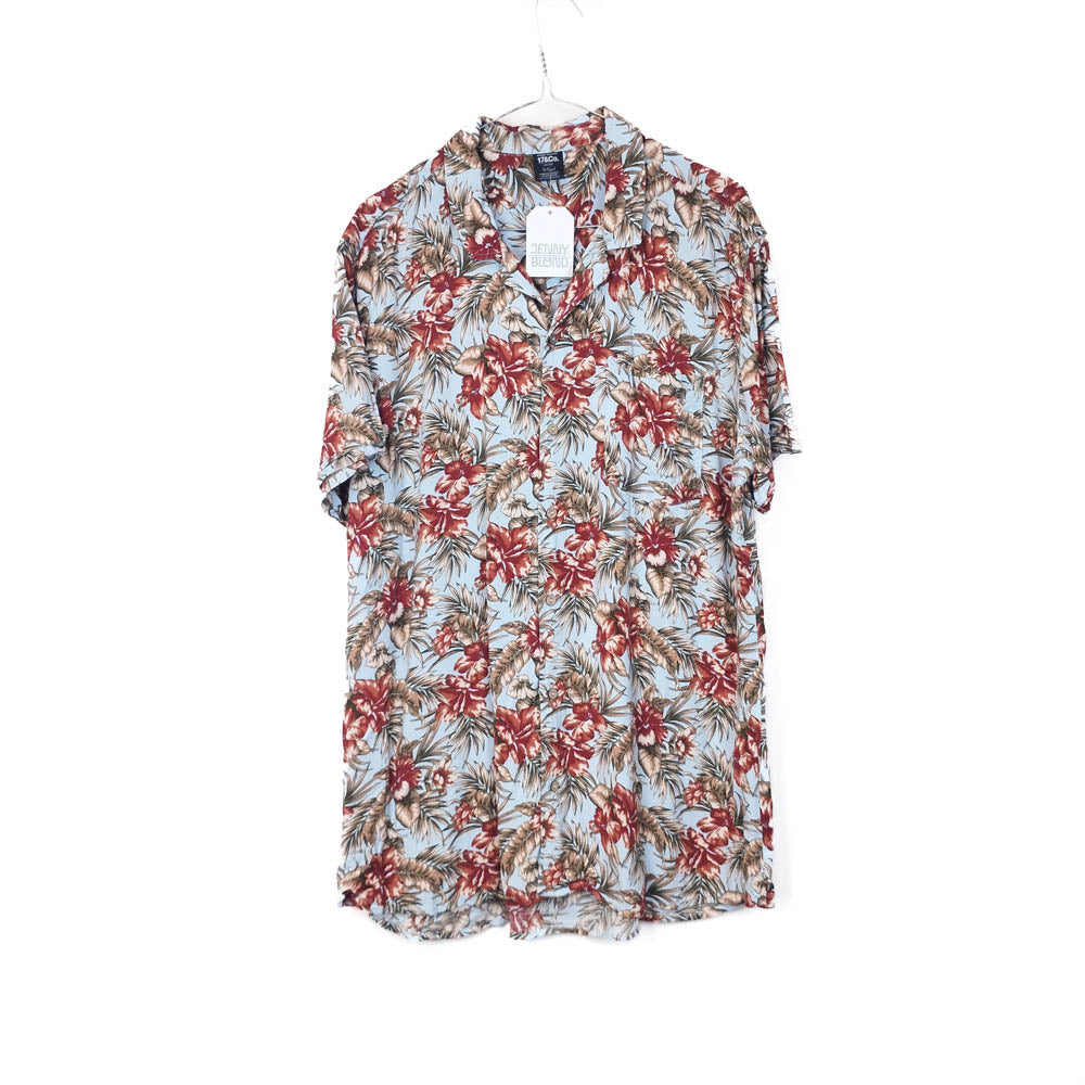 VIN-SHI-34959 Vintage πουκάμισο βισκόζη hawaiian style 2XL