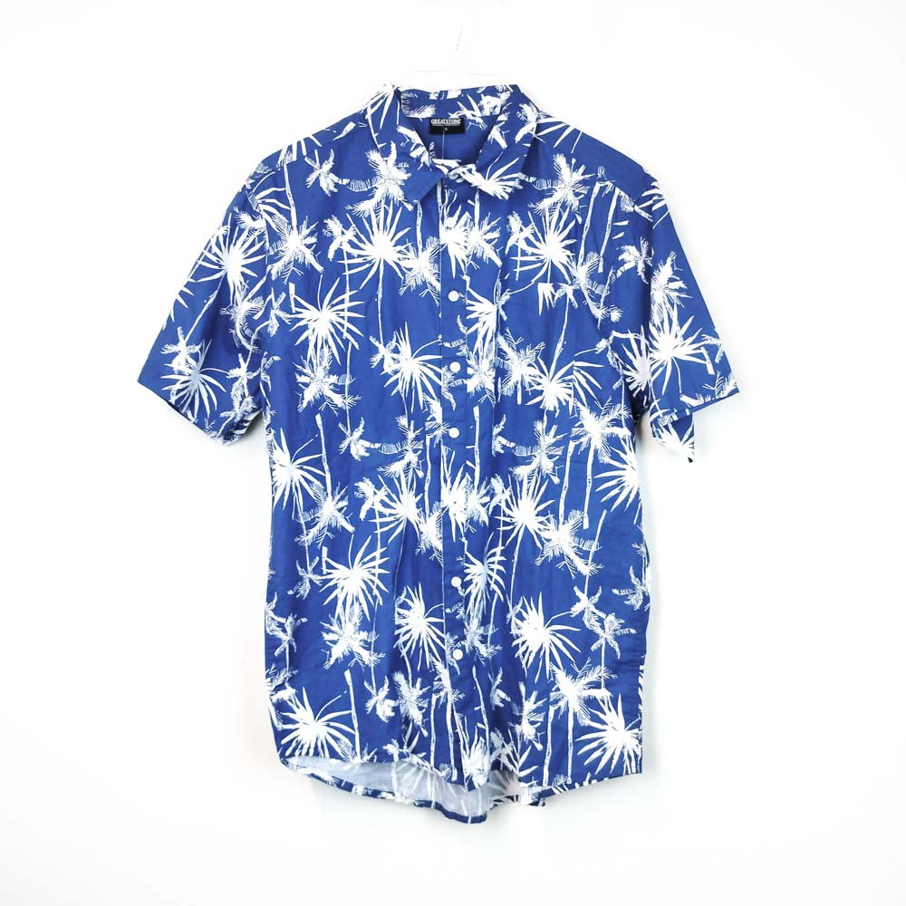 VIN-SHI-30423 Vintage πουκάμισο Hawaiian print L