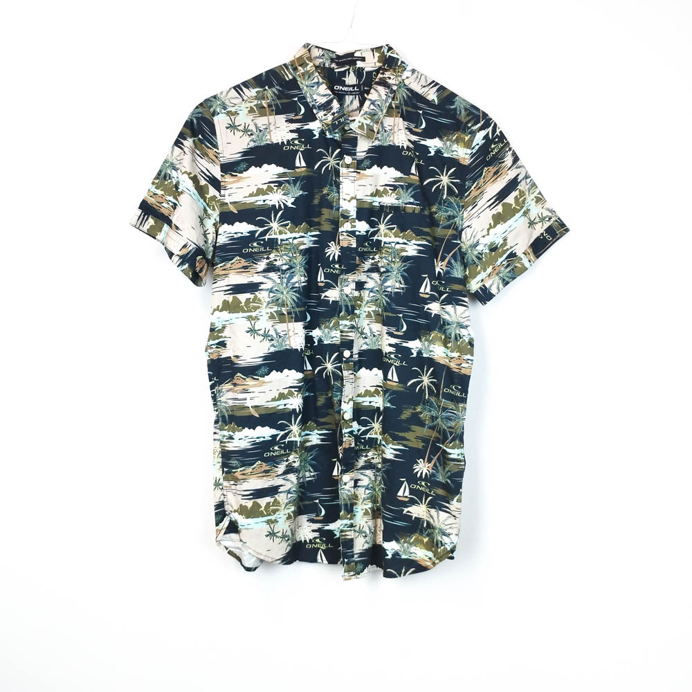 VIN-SHI-30412 Vintage πουκάμισο Hawaiian print O'Neill S