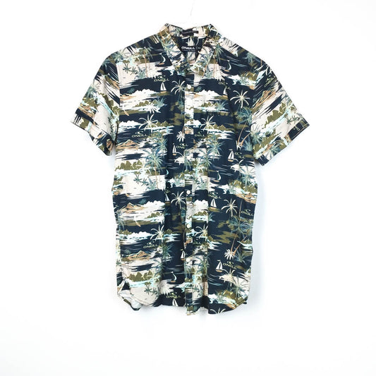 VIN-SHI-30412 Vintage πουκάμισο Hawaiian print O'Neill S
