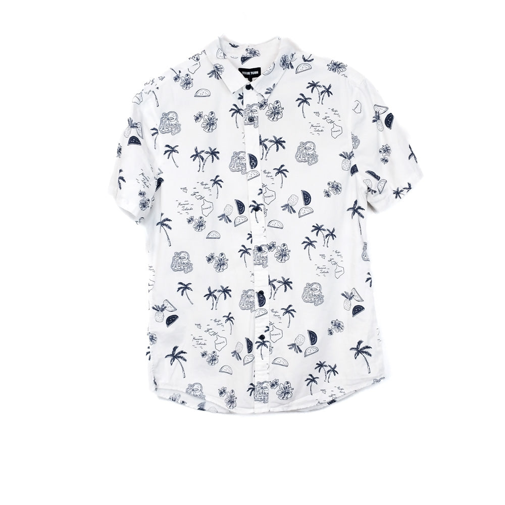 VIN-SHI-34967 Vintage πουκάμισο hawaiian style L