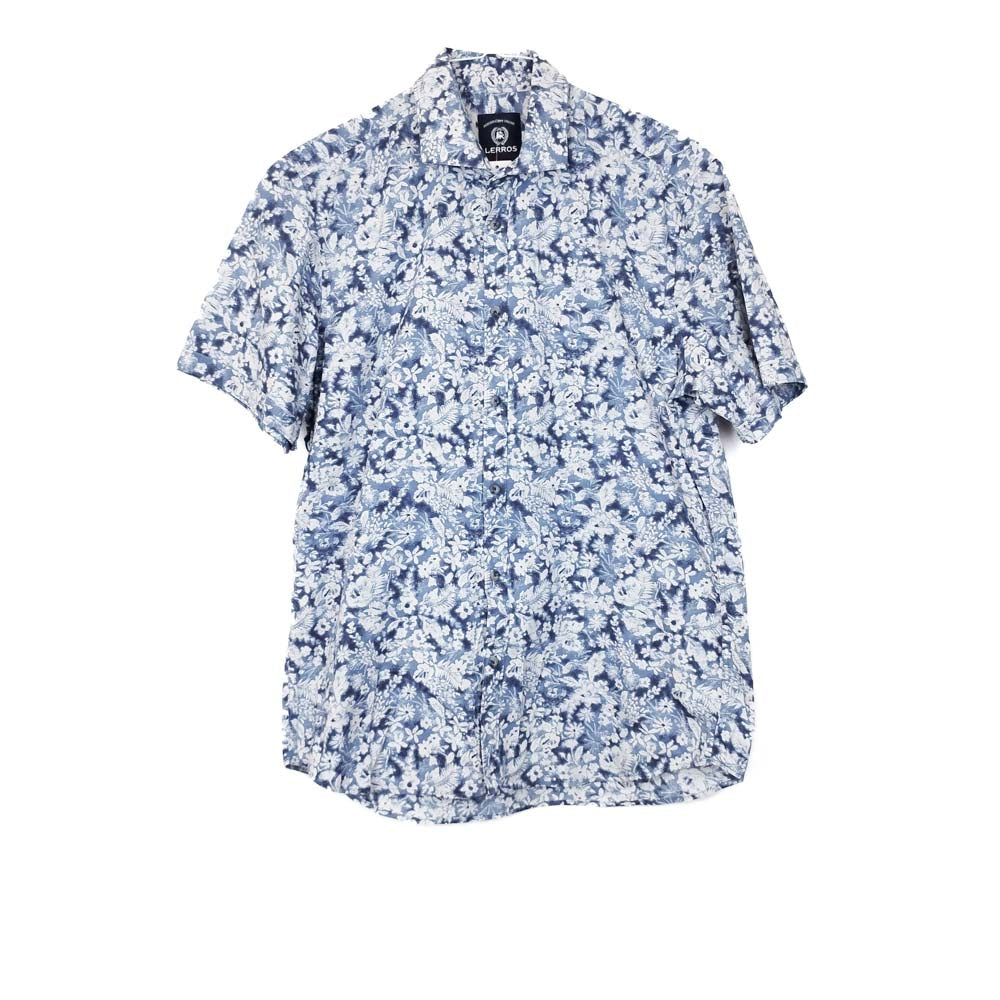 VIN-SHI-34998 Vintage πουκάμισο βαμβακερό hawaiian style L