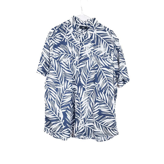 VIN-SHI-31844 Vintage πουκάμισο βαμβακερό hawaiian print L