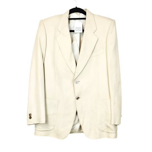 VIN-OUTW-31015 Vintage σακάκι εκρού S