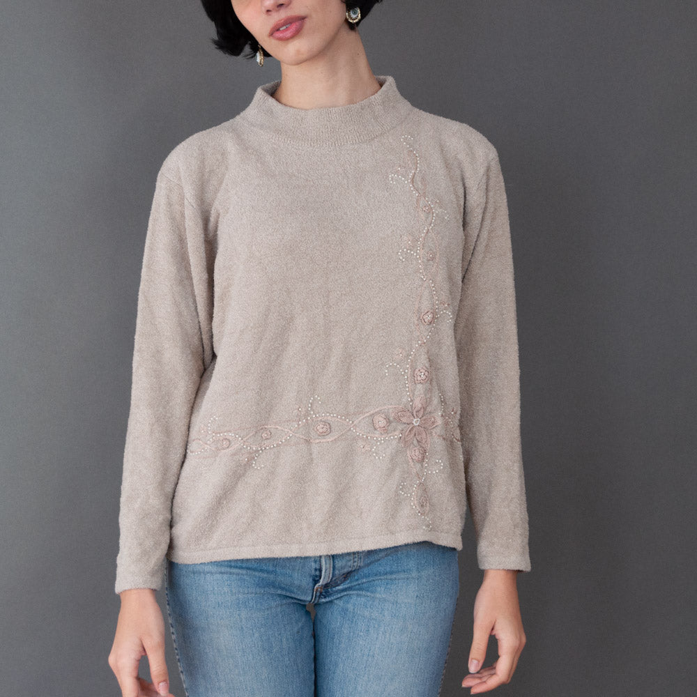 VIN-KNIT-20060 Vintage πλεκτή μπλούζα M-L