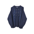 VIN-KNIT-33202 Vintage πλεκτή μάλλινη μπλούζα unisex M