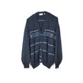 VIN-KNIT-33203 Vintage πλεκτή ζακέτα unisex L