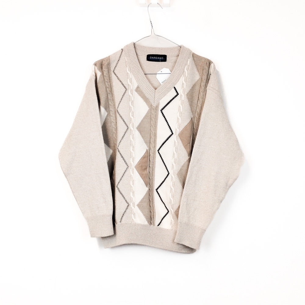 VIN-KNIT-33130 Vintage πλεκτή μπλούζα unisex S