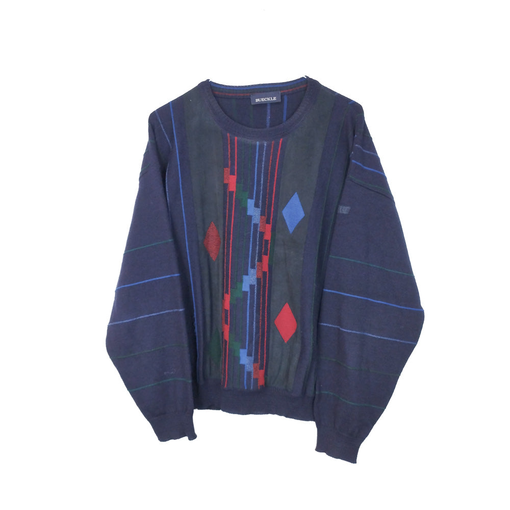 VIN-KNIT-33209 Vintage πλεκτή μπλούζα unisex L