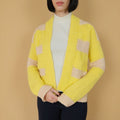 VIN-KNIT-25725 Vintage πλεκτή ζακέτα handmade S-M