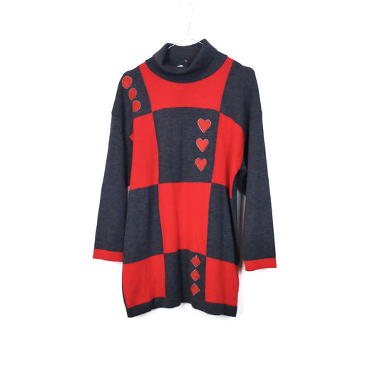 VIN-KNIT-33139 Vintage πλεκτή μπλούζα γυναικεία L