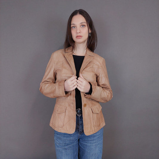 VIN-OUTW-33340 Vintage δερμάτινο jacket S