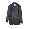 VIN-OUTW-33368 Vintage μαύρο δερμάτινο jacket XL