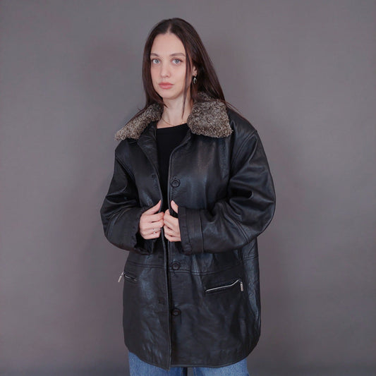 VIN-OUTW-33336 Vintage δερμάτινο jacket L-XL