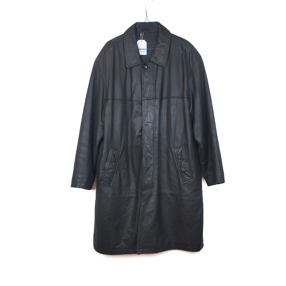 VIN-OUTW-32889 Vintage μαύρο δερμάτινο Canda jacket L