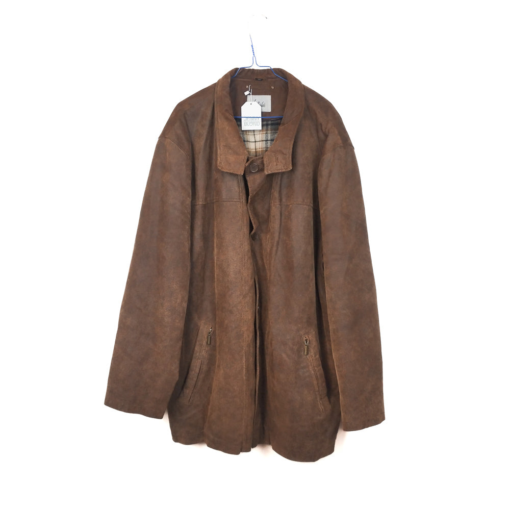 VIN-OUTW-32886 Vintage σουέντ καφέ jacket 2XL