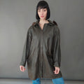 VIN-OUTW-26424 Vintage δερμάτινο τζάκετ parka XL