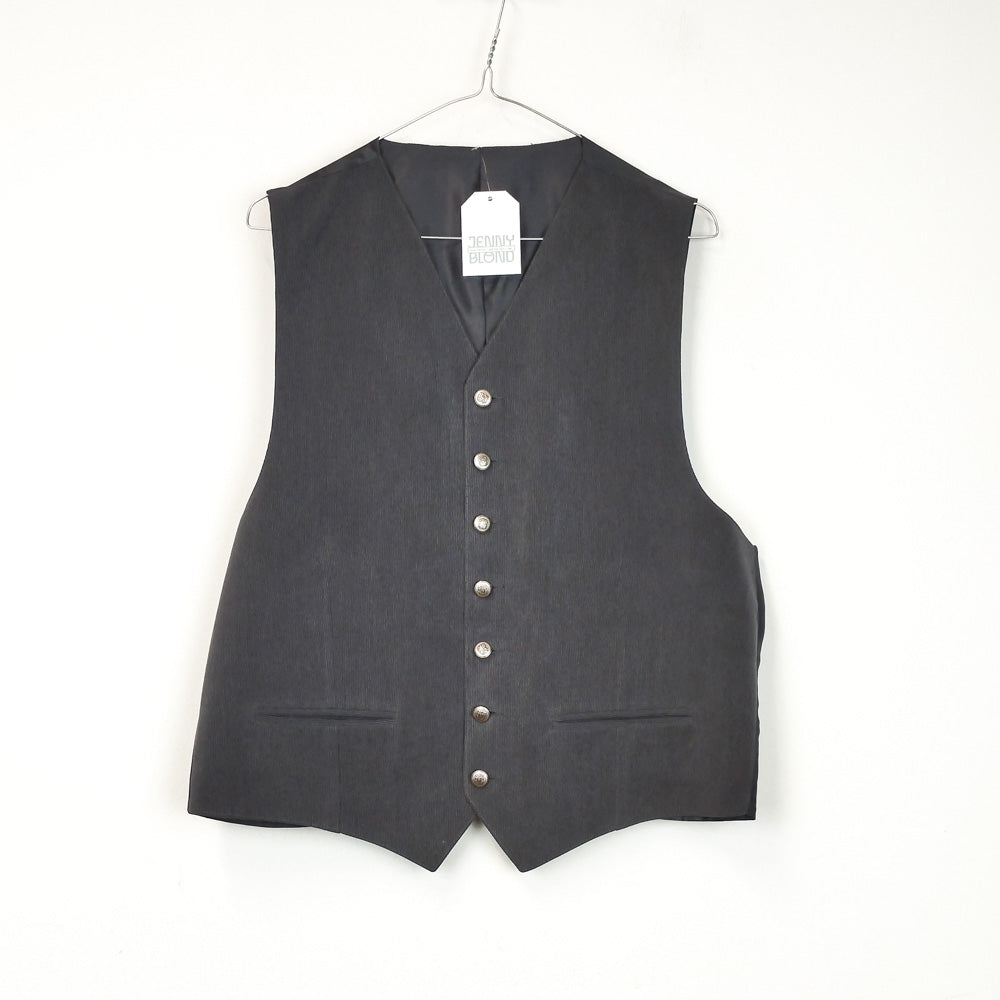 VIN-OUTW-30333 Vintage γιλέκο γκρι Μ-L