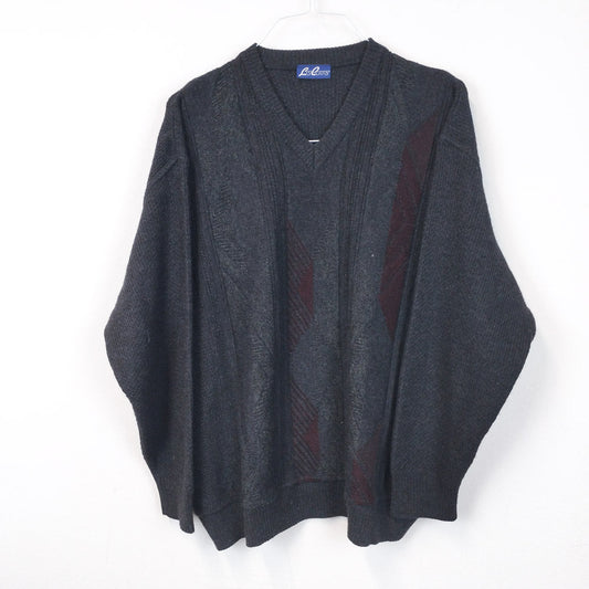 VIN-KNIT-29677 Vintage πλεκτή μπλούζα L