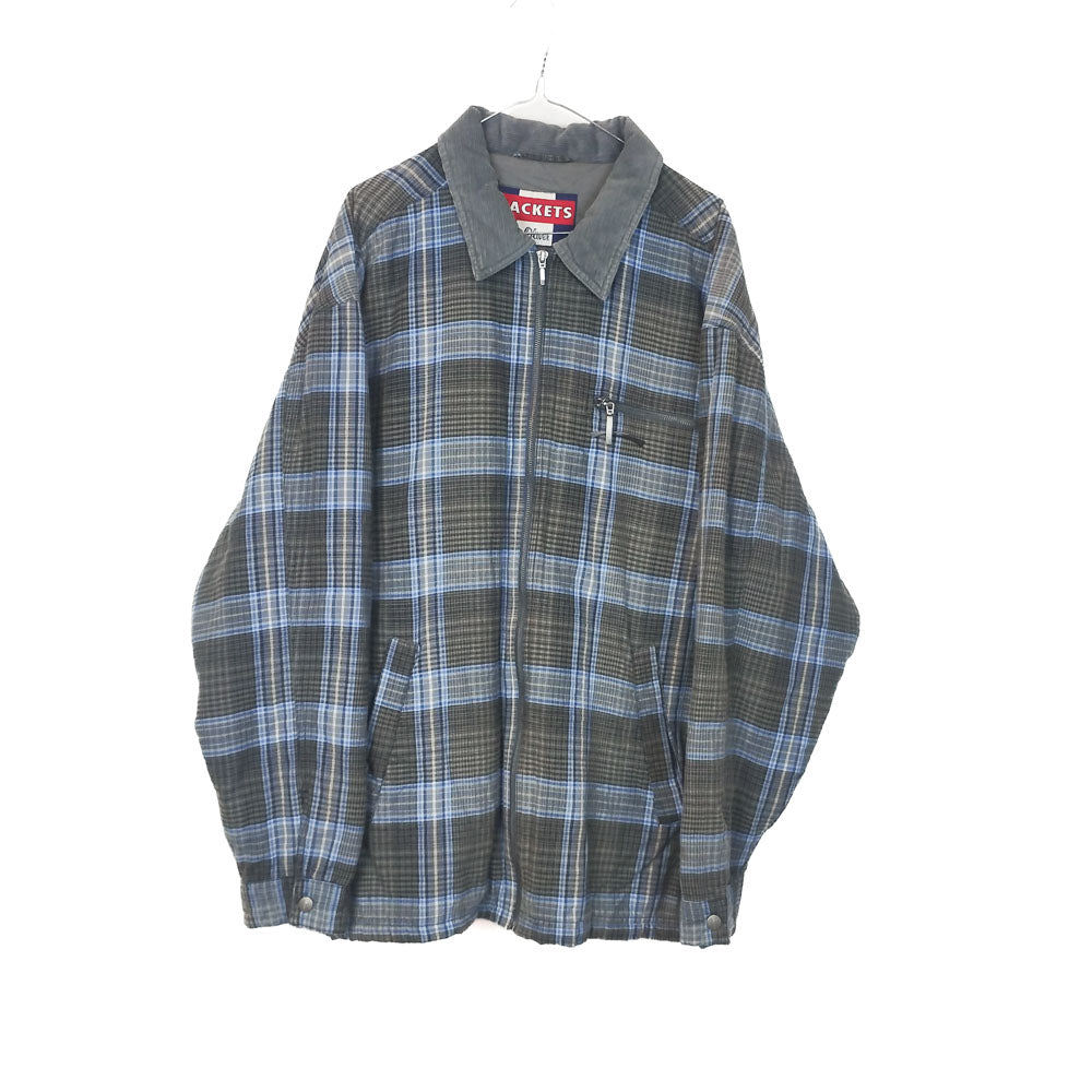 VIN-OUTW-34595 Vintage ελαφρύ μπουφάν καρό unisex 2XL