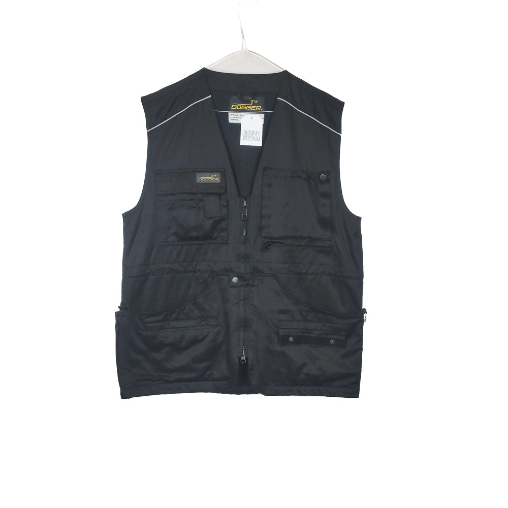 VIN-OUTW-34591 Vintage γιλέκο εργασίας μαύρο unisex M