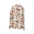VIN-SHI-34642 Vintage πουκάμισο crazy pattern βισκόζη XL