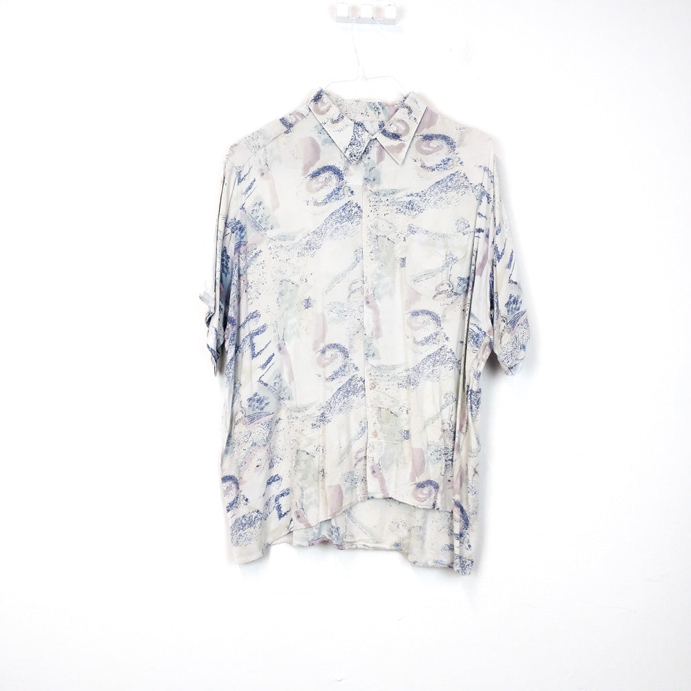VIN-SHI-34646 Vintage πουκάμισο crazy pattern 2XL