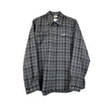VIN-SHI-35642 Preloved πουκάμισο καρό γκρι unisex Jack Wolfskin L