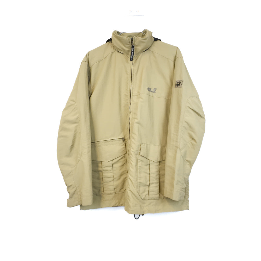 VIN-OUTW-35710 Preloved μπουφάν unisex μπεζ Jack Wolfskin M